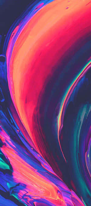 آئی فون ایکس تجریدی کثیر رنگوں کے پینٹ کے نشانات — Abstract iPhone وال پیپر