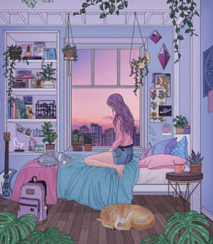 اینیمی روم کی تصاویر — Anime کمرہ متحرک تصویر وال پیپر