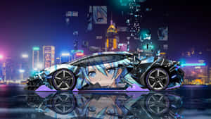 اینیمی کار کی تصاویر — Anime car وال پیپر