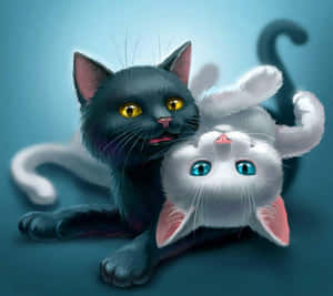 اینیمی بلی کی تصاویر — Anime cat وال پیپر