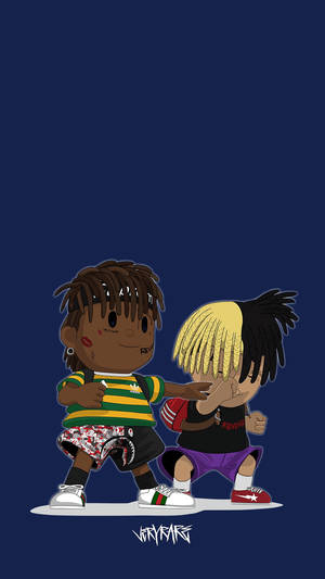 ایکس ایکس ایکس ٹینٹیشن اور جوس ورلڈ anime — Xxxtentacion anime وال پیپر