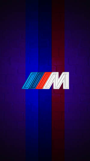 جامنی رنگ کی دھاریوں والا BMW M لوگو — بی ایم ڈبلیو وال پیپر