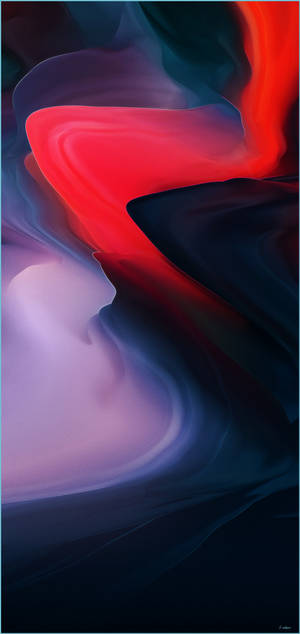 خوبصورت OnePlus 9 Pro گہرے سرخ تجریدی ڈیزائن میں — ڈارک تھیم وال پیپر
