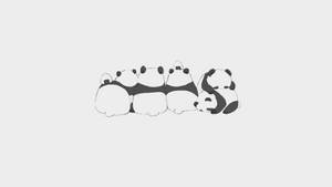 قطار میں کاوائی پانڈا وال پیپر۔