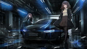 اینیم کار بیک گراؤنڈ — Anime car وال پیپر