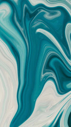 سبز نیلا ماربل — Abstract iPhone وال پیپر