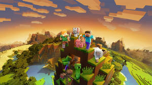 غروب آفتاب کے وقت پہاڑ 2560x1440 Minecraft — سرخ پہاڑ وال پیپر