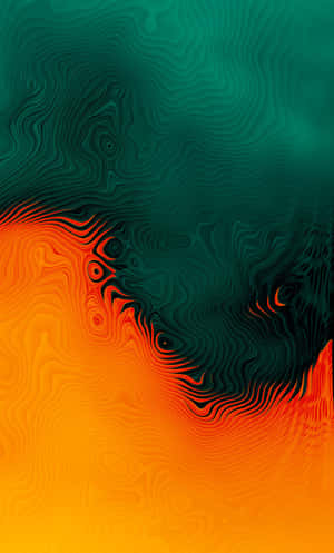 نارنجی اور فیروزی — Abstract iPhone وال پیپر