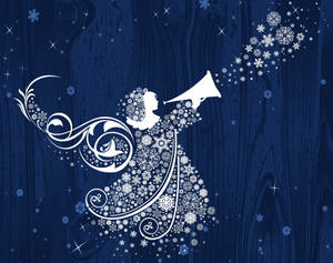 کرسمس کے خوشی کے فرشتے کی وال پیپر