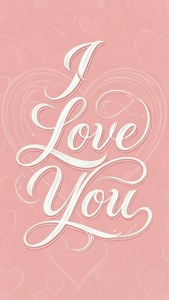 خوبصورت خطاطی والا محبت والا وال پیپر جس میں کرسیو انداز میں I Love You لکھا ہے۔ — میں تم سے پیار کرتا ہوں وال پیپر