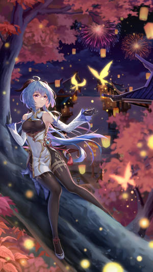 گینشین امپیکٹ یلان — Anime Phone وال پیپر