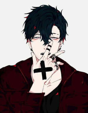 ہاٹ بوائے پروفائل تصویر — سیاہ anime وال پیپر
