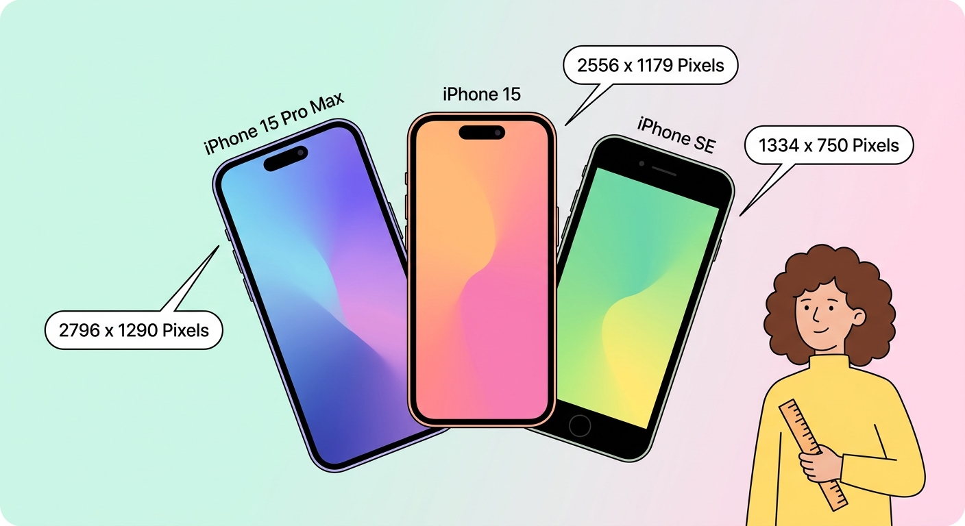 iPhone وال پیپر سائزنگ گائیڈ — ہر ماڈل