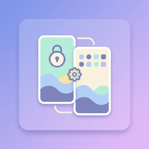 لاک اسکرین + ہوم اسکرین جوڑی | wallpaper image tool preview